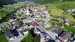 Vy över Neustift im Stubaital år 2018