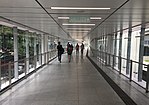 View of the LRT to MRT linkway at Maluri Station.