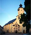 Evangelische Stadtkirche St. Georgen (1726–1728) in der Oberstadt