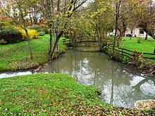 Le ruisseau de Varaignes au pont de la route départementale 75