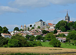 Villebois-Lavalette (France), view from SW