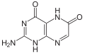 Deutsch: Struktur von Xanthopterin English: Structure of Xanthopterine