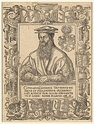 Zentralbibliothek Zürich - Conradus Gesnerus Tigurinus medicus et philosophiae interpres anno aetatis suae XLVIII anno salutis MDLXIIII nonis martis - 000006653.jpg