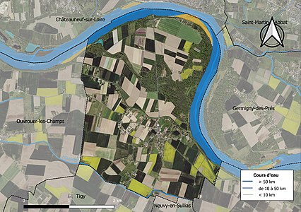 Carte orthophotographique de la commune en 2016.