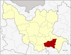 District location in Udon Thani province