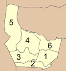 Mapa de los distritos.
