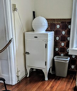 A 1930s era General Electric "Globe Top" refrigerator in the Ernest Hemingway House