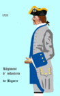 régiment de Bigorre de 1720 à 1734