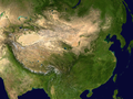 Satellite imagery of China