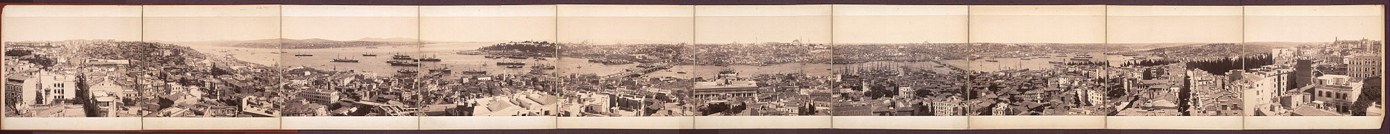 Otomandar garaian egindako ikuspegi panoramikoa (Sébah & Joaillier, 1880)[2].