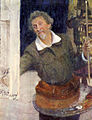 Autoportret w pracy. 1915