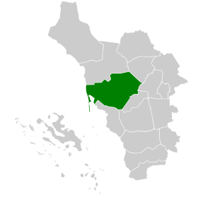 صورة لخريطة محافظة صبيا نسبةً لمنطقة جازان