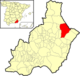 Huércal-Overa – Mappa