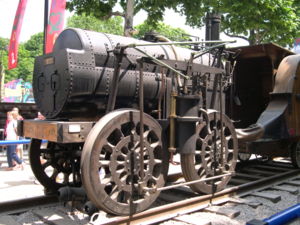 The working replica of the Marc Seguin locomotive.