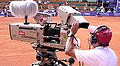 Canlı bir tenis müsabakasını çeken ORF HD kamerası.