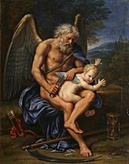 Cronos corta las alas de cupido (1694)