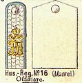 Schulterstücke mit dem Namenszug des Regimentschefs (seit Dezember 1884)
