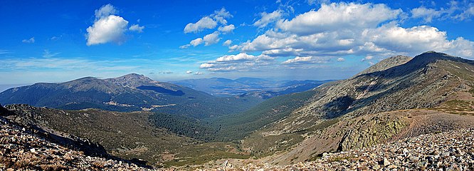 Valle del Lozoya desde el Cerro de Valdemartín.