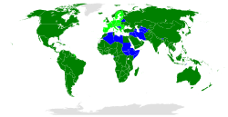 მსოფლიო სავაჭრო ორგანიზაცია რუკა
