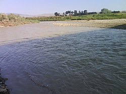 Řeka Atrek v íránské provincii Severní Chorásán