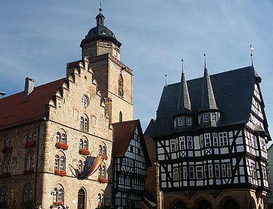 Das Rathaus - ein Fachwerk-Rathaus (→ Wikipedia-Artikel) old town hall