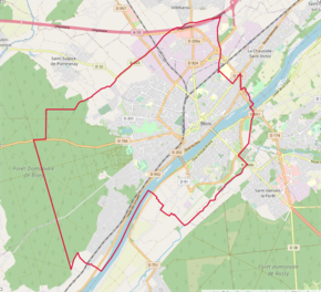 Poziția localității Blois