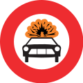 2.10 Circulation interdite aux véhicules transportant des marchandises explosives