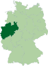 Северфна Рајна-Вестфалија на картата на Германија