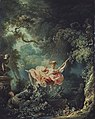 El gronxador de Fragonard és una obra plenament rococó. El gronxador de Fragonard (1767) va presentar de forma acrítica la societat de l'antic règim; art incapaç de superar les seves contradiccions que impossibilitaven el desenvolupament de les noves forces socials, productives i ideològiques. La mateixa funció podria veure's en les novel·les del marquès de Sade