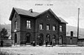 Stavelot stationsgebouw omstreeks 1900