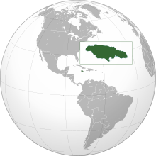 Description de l'image Jamaica (orthographic projection).svg.