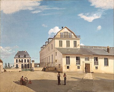 Soissons – Maison d'habitation et fabrique de M. Henry, 1833 Philadelphia Museum of Art.