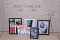 Judy Garland's crypt at the Ferncliff Mausoleum.