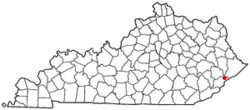موقعیت مکرابرتس، کنتاکی در نقشه