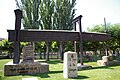 Monument al pagès de les Garrigues, en Les Borges Blanques (6 Agosto 2006)