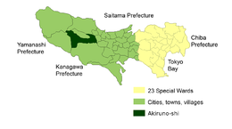 Akiruno – Mappa