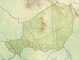 Аїр. Карта розташування: Нігер
