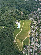 Aerial view of Wiesbadener Neroberg and Opelbad