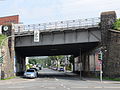 Rheinischen Bahn Brücke über die Bergstraße