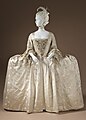 Robe à la française de face, Angleterre, vers 1765