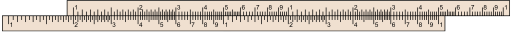 A duplex slide rule set to multiply any 2 by any number up to 50.