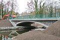 Die neue Brücke über den Wentorfgraben (November 2009)