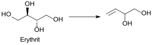 Synthese von 3-Buten-1,2-diol aus Erythrit