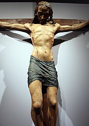 Detalhe de seu crucifixo de cortiça, 1470, San Lorenzo, Florença