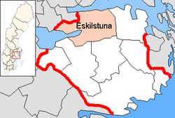 موقعیت بخش اسکیلستونا در نقشه