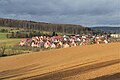 Hösbach-Bahnhof, Teil der Marktgemeinde Hösbach im Landkreis Aschaffenburg, Unterfranken, Bayern