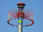 WindSeeker during testing, as seen from the Beast's queue. Taken June 14, 2011.