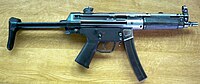 Ancien modèle du MP5A3.