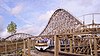 Wooden roller coaster Mammut, roller skated by Dirk Auer in 2009