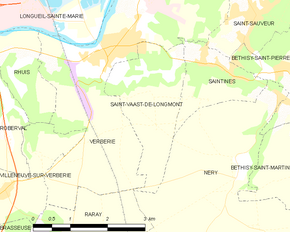Poziția localității Saint-Vaast-de-Longmont